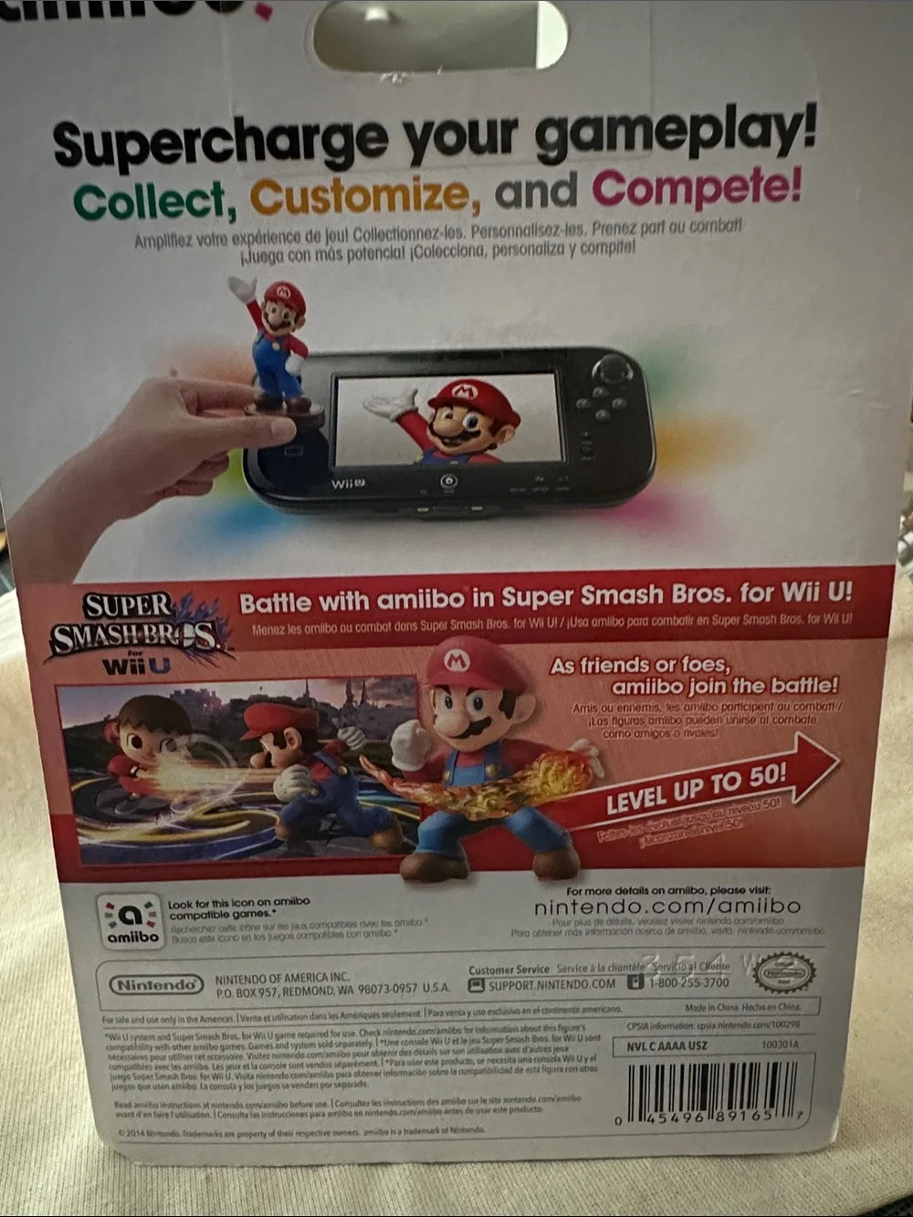 Nintendo Mario Amiibo Figure - Red, Blue, Yellow